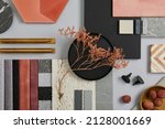 Creative flat lay composition...