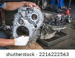 Small photo of Differential and transfer case rebuilds and repairs ,automatic transmission repair and service in garage service shop.