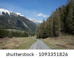 Mountain pass in Switzerland - Kunkelspass near Kunkels, Graubunden 
