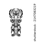 polynesian style face. ready... | Shutterstock .eps vector #2147083219