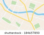 town streets on the plan  ... | Shutterstock .eps vector #184657850