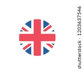 uk flag simple icon | Shutterstock .eps vector #1203637546