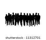 a group of people | Shutterstock . vector #11312701