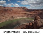 Small photo of Fabulous shot of the Colorado River, unadjusted and absolutely natural. Outside Moab, Utah in March 2018