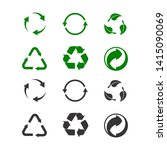 recycling icon for product... | Shutterstock . vector #1415090069