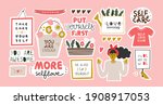 collection of stickers for... | Shutterstock .eps vector #1908917053
