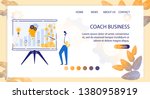 flat banner is written coach... | Shutterstock .eps vector #1380958919