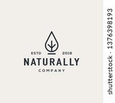 nature leaf logo design concept.... | Shutterstock .eps vector #1376398193
