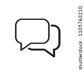 bubble speech vector icon logo... | Shutterstock .eps vector #1105763210