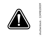 warning signage icon design... | Shutterstock .eps vector #1249810039