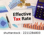 Writing note shows the text Effective Tax Rate