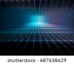 abstract background. fractal... | Shutterstock . vector #687638629