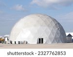 Small photo of Istanbul, Ataturk Airport, Turkey- 28.04.2023 Huge planetarium established in Teknofest. The building where sky trainings are given, where planet house or planetarium space movies are watched. igloo