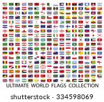 flags the world vector | Shutterstock .eps vector #334598069