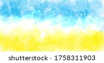 blue yellow background... | Shutterstock .eps vector #1758311903