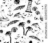 Summer Seamless Pattern With...