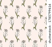 seamless pattern of flowers and ... | Shutterstock .eps vector #1785799616