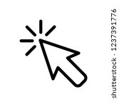 pointer arrow icon vector logo... | Shutterstock .eps vector #1237391776