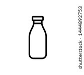 Milk Bottle Icon Vector Design...