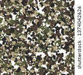 camouflage military seamless... | Shutterstock .eps vector #1374042626