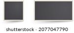 realistic modern photo frames . ... | Shutterstock .eps vector #2077047790