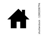 home icon vector. house vector... | Shutterstock .eps vector #1280208796
