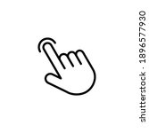 hand click icon vector. pointer ... | Shutterstock .eps vector #1896577930