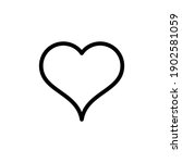 love icon vector. heart icon... | Shutterstock .eps vector #1902581059
