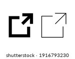 external link icon set. link... | Shutterstock .eps vector #1916793230