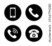 phone icon set. call icon... | Shutterstock .eps vector #1916794280