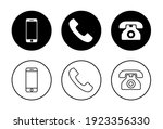 phone icon set. call icon... | Shutterstock .eps vector #1923356330