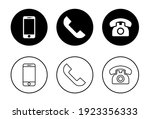 phone icon set. call icon... | Shutterstock .eps vector #1923356333