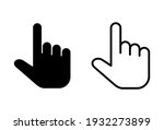 hand icon set. hand vector icon ... | Shutterstock .eps vector #1932273899