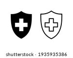 health insurance icon set.... | Shutterstock .eps vector #1935935386