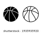 basketball icon set. basketball ... | Shutterstock .eps vector #1935935920
