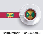 grenada flag with a tasty... | Shutterstock .eps vector #2050534583