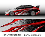 car wrap design vector  truck... | Shutterstock .eps vector #1147885193