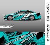 race car decal wrap design... | Shutterstock .eps vector #1403956589