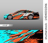 race car decal wrap design... | Shutterstock .eps vector #1404031046
