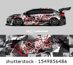 race car wrap decal designs.... | Shutterstock .eps vector #1549856486