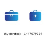 simple box icon vector with... | Shutterstock .eps vector #1447079339
