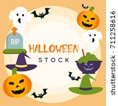 hallowen stock | Shutterstock .eps vector #711258616