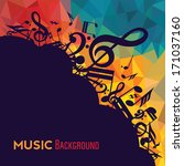 colorful music background.