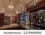 Small photo of Brussels, Belgium - 11 11 2018: Local tourists visiting the jewelry art collection of Wolfers and freres (Wolfers and sons) at the Royal museum of Art and History