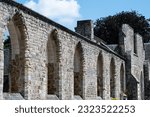 Small photo of Tienen, Flemish Brabant Region, Belgium - June 23, 2023 - The ruins of the father beguine church