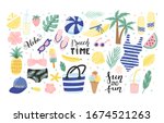 Set Of Cute Summer Icons ...