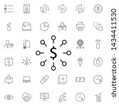 dollar symbol icon. universal... | Shutterstock .eps vector #1434411530