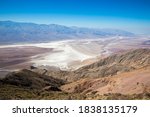 Landscape view of Death Valley National Park during the day as seen from Dantes View (California).