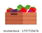 vector fresh harvested fresh... | Shutterstock .eps vector #1757725676