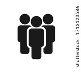 people vector icon isolated on... | Shutterstock .eps vector #1713123586